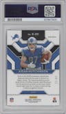 Aidan Hutchinson from the 2022 Panini Prizm set featuring a Purple Power parallel graded by PSA and given an overall grade of 10.