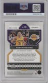 Austin Reaves from the 2021-22 Panini Prizm  set featuring a Blue Ice parallel graded by PSA and given an overall grade of 9.