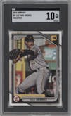 Paul Skenes from the 2024 Bowman set graded by SGC and given an overall grade of 10.