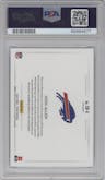 Josh Allen from the 2022 Panini Prizm set graded by PSA and given an overall grade of 9.