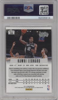 Kawhi Leonard from the 2012-13 Panini Prizm set graded by PSA and given an overall grade of 10.