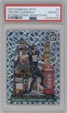 Trevor Lawrence from the 2023 Donruss Optic set graded by PSA and given an overall grade of 10.