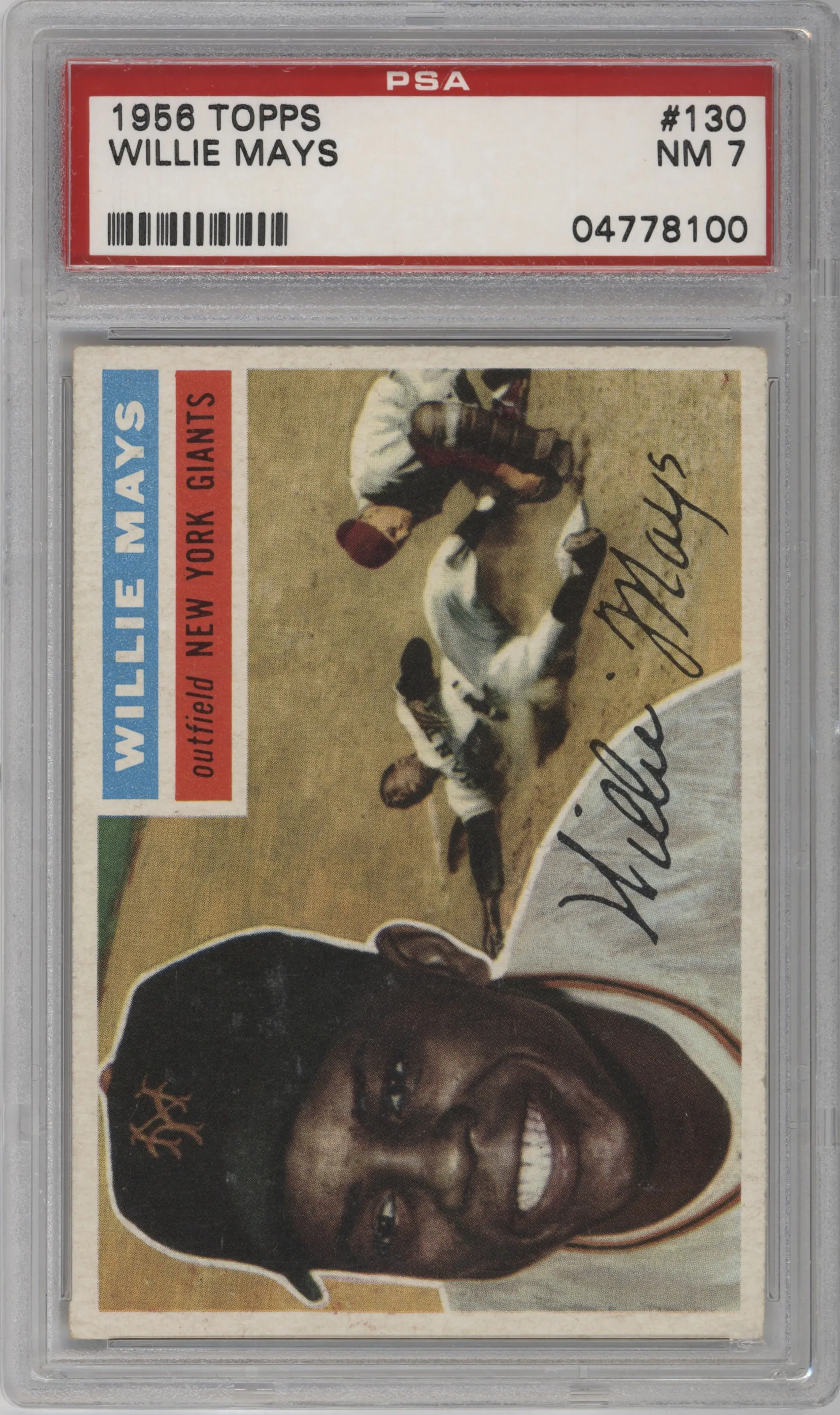 1956 Topps Willie Mays #130 PSA 7