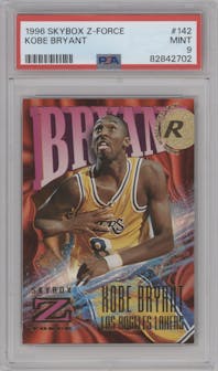 Kobe Bryant from the 1996-97 Skybox Z-Force set graded by PSA and given an overall grade of 9.