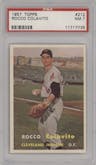 Rocco Colavito from the 1957 Topps set graded by PSA and given an overall grade of 7.