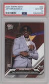 Jayden Daniels from the 2024 Topps Now set graded by PSA and given an overall grade of 10.