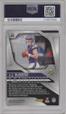 J.J. McCarthy from the 2024 Panini Prizm set graded by PSA and given an overall grade of 10.
