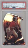 Bryce Harper from the 2014 Bowman Chrome set featuring a Refractor parallel graded by PSA and given an overall grade of 9.