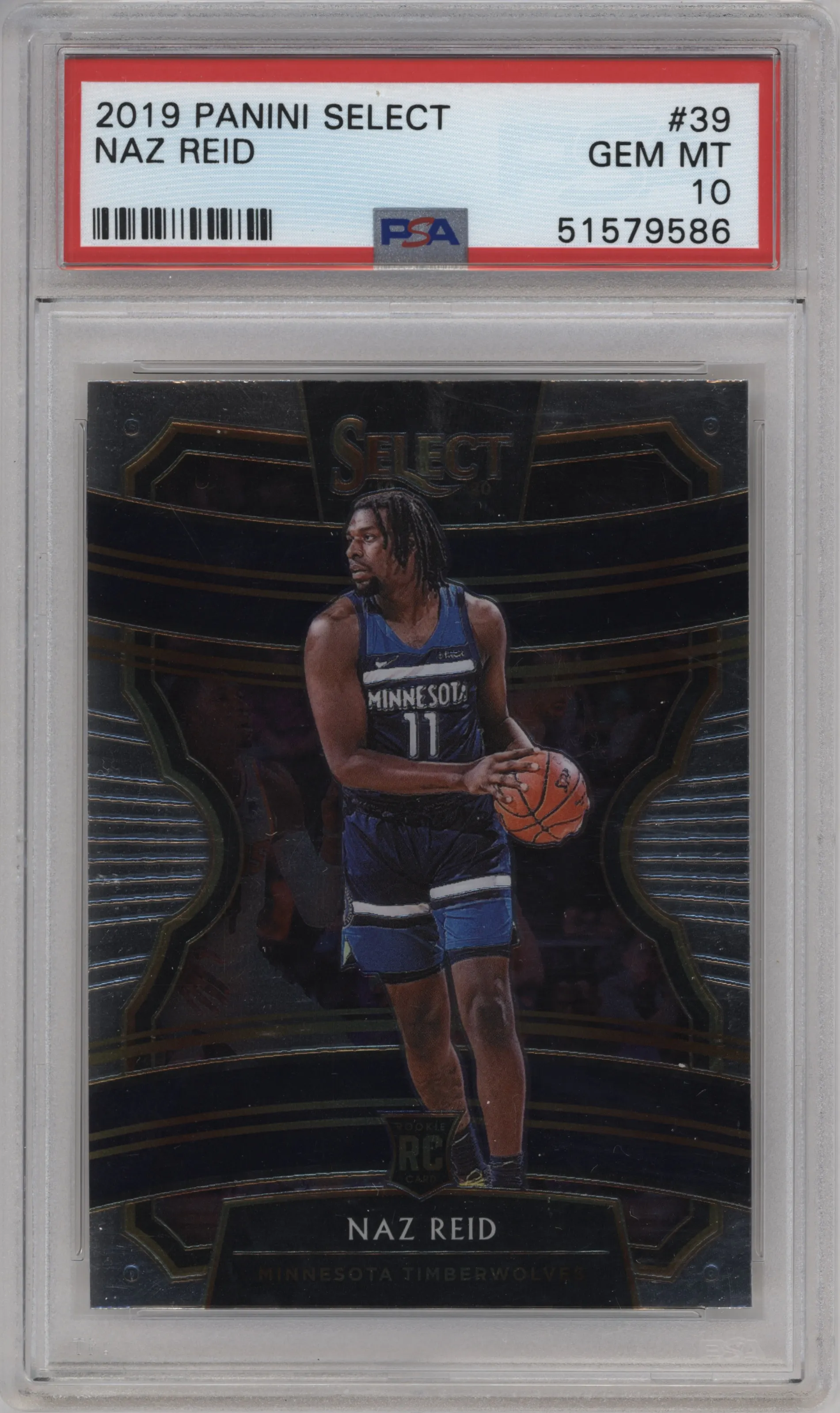 2019 Panini Select Naz Reid PSA 10