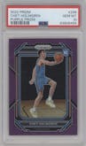 Chet Holmgren from the 2022-23 Panini Prizm  set featuring a Purple Prizm parallel graded by PSA and given an overall grade of 10.
