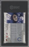Peyton Manning from the 2009 Upper Deck SPX set graded by SGC and given an overall grade of 10.