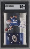 Peyton Manning from the 2009 Upper Deck SPX set graded by SGC and given an overall grade of 10.