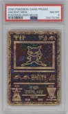 Ancient Mew from the 2000 Pokemon set graded by PSA and given an overall grade of 8.