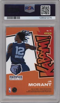 Ja Morant from the 2024-25 Panini Revolution set graded by PSA and given an overall grade of 10.