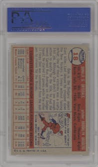 Don Drysdale  from the 1957 Topps set graded by PSA and given an overall grade of 7.