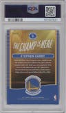 Stephen Curry from the 2017-18 Panini Donruss Optic set graded by PSA and given an overall grade of 10.