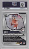 Bo Nix from the 2024 Panini Prizm set graded by PSA and given an overall grade of 10.