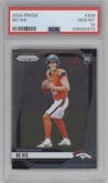 Bo Nix from the 2024 Panini Prizm set graded by PSA and given an overall grade of 10.