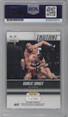 Khamzat Chimaev from the 2021 Panini Instant UFC set graded by PSA and given an overall grade of 10.