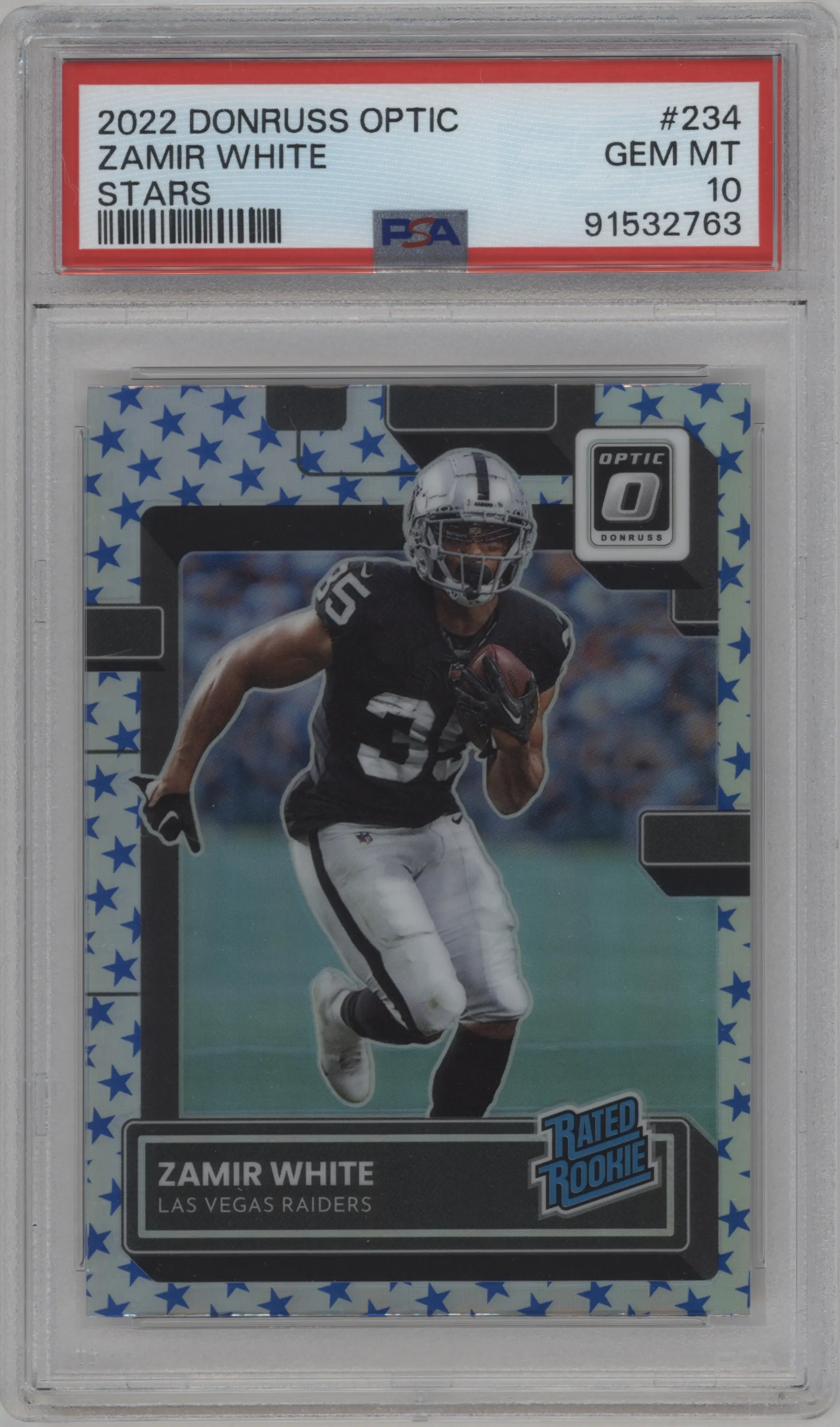 2022 Panini Donruss Optic Rated Rookie Zamir White Stars PSA 10