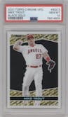 Mike Trout from the 2021 Topps Chrome Update   set graded by PSA and given an overall grade of 10.