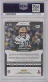 Jordan Love from the 2020 Panini Prizm set featuring a Disco parallel graded by PSA and given an overall grade of 9.
