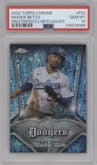 Mookie Betts from the 2022 Topps Chrome set graded by PSA and given an overall grade of 10.