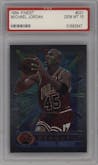 Michael Jordan from the 1994-95 Topps Finest  set graded by PSA and given an overall grade of 10.