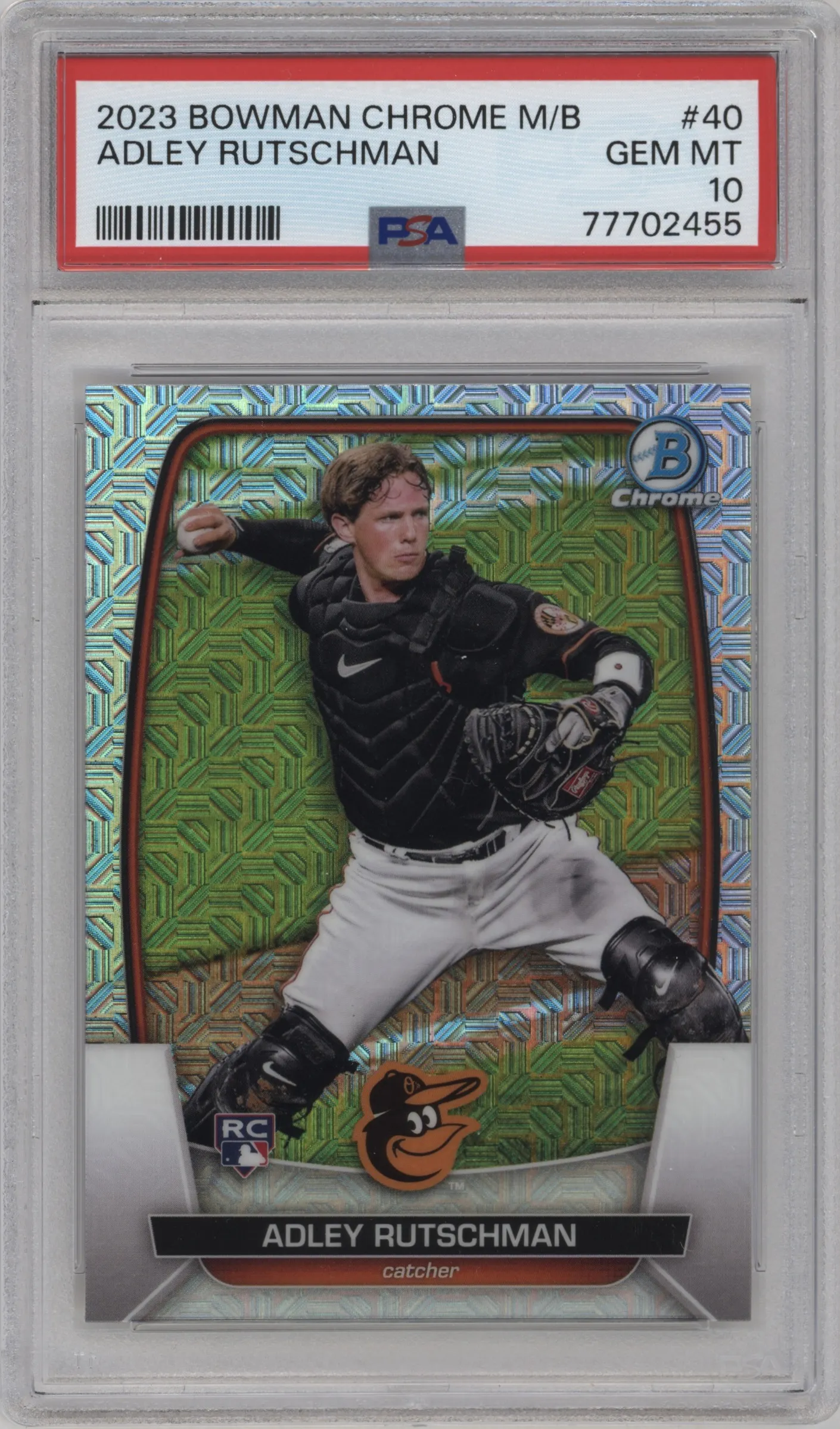 2023 Bowman Mega Box Chrome Adley Rutschman PSA 10