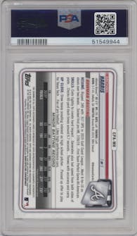 Michael Harris from the 2020 Bowman Chrome set graded by PSA and given an overall grade of 9.