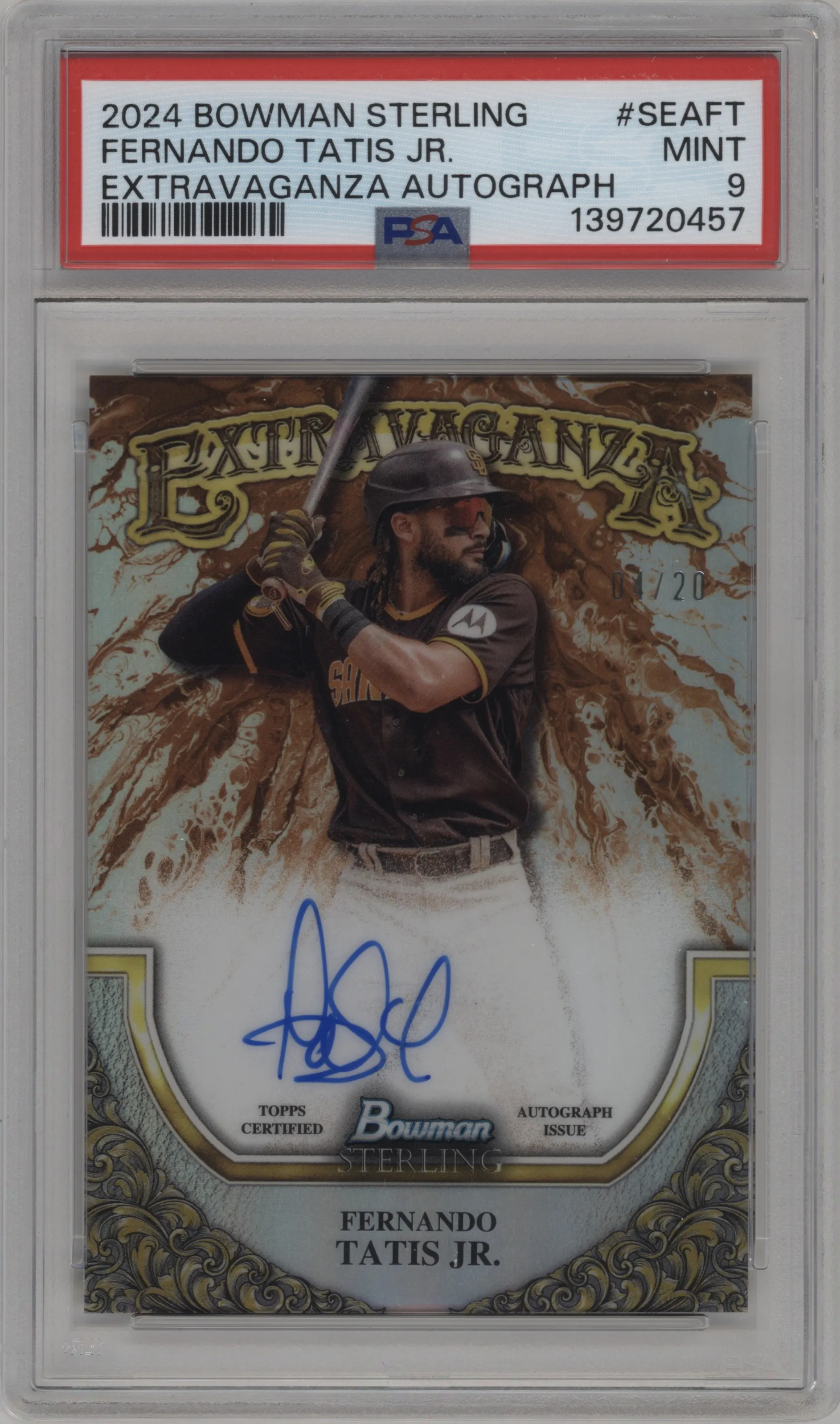 2024 Bowman Sterling Extravaganza AU Fernando Tatis Jr. #SEA-FT PSA 9