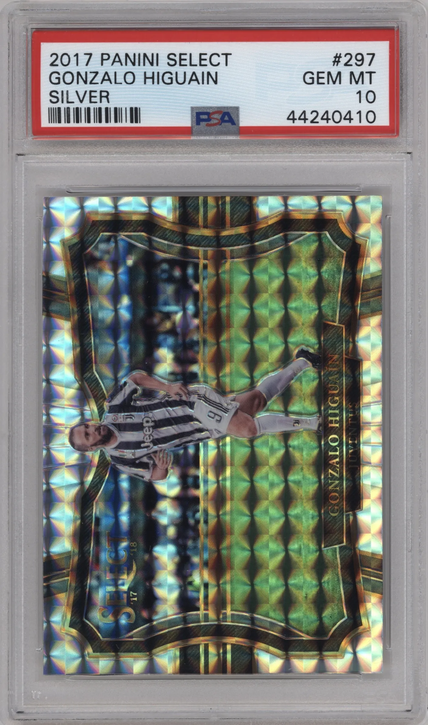 2017 Panini Select Field Lvl. Gonzalo Higuain Silver #297 PSA 10