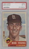Bobby Young from the 1953 Topps set graded by PSA and given an overall grade of 5.