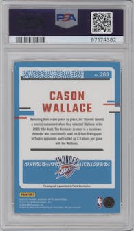 Cason Wallace from the 2023-24 Donruss Optic set graded by PSA and given an overall grade of 9.