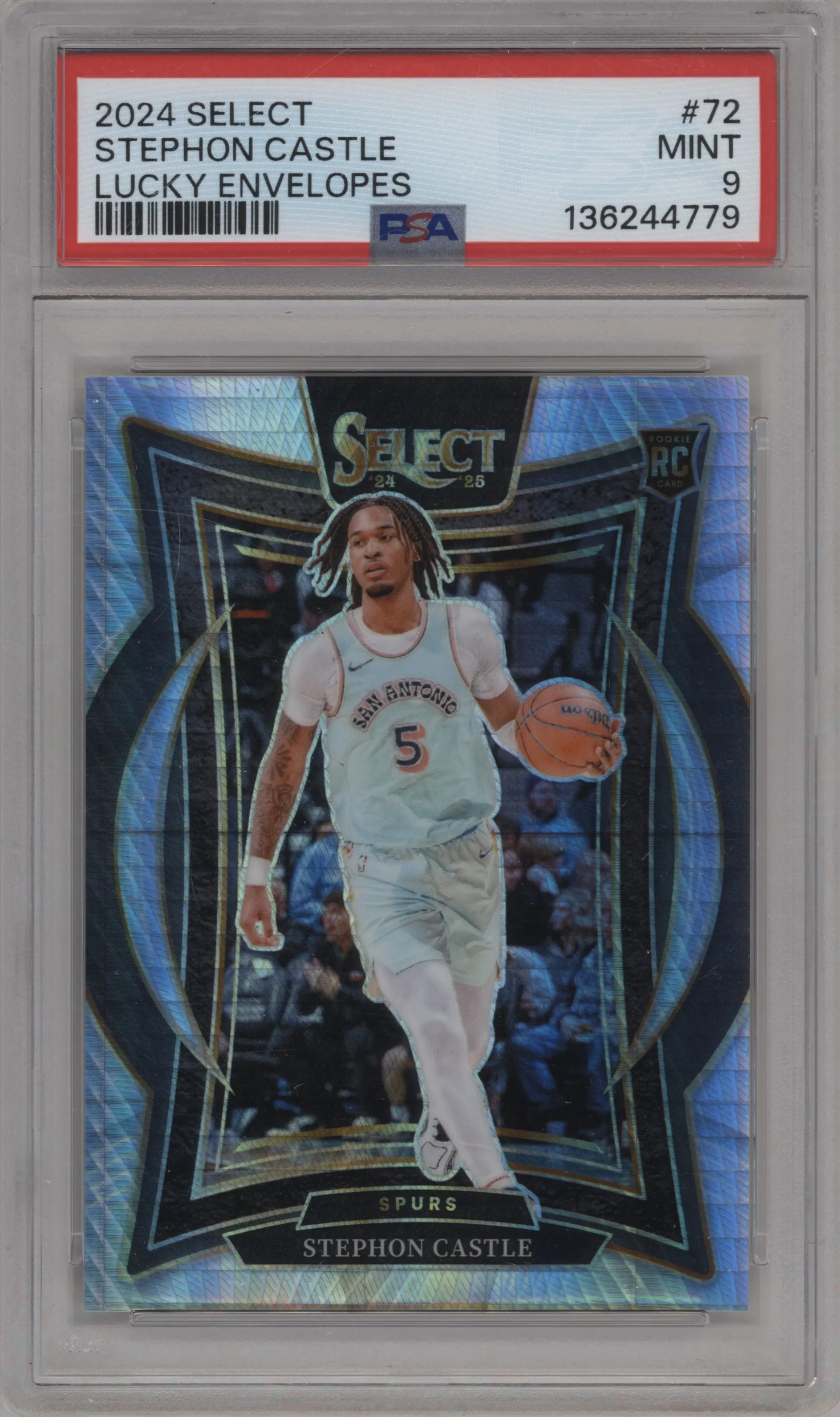 2024 Panini Select Stephon Castle Lucky Envelopes #72 PSA 9