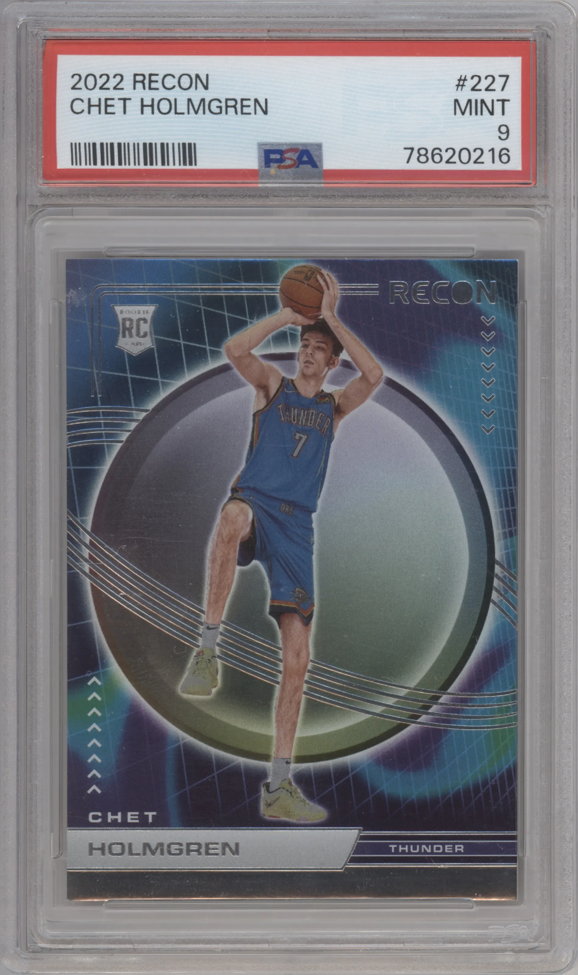 2022 Panini Recon Chet Holmgren PSA 9