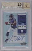 Lamar Jackson from the 2018 Panini Contenders Optic set graded by Beckett and given an overall grade of 9.5.