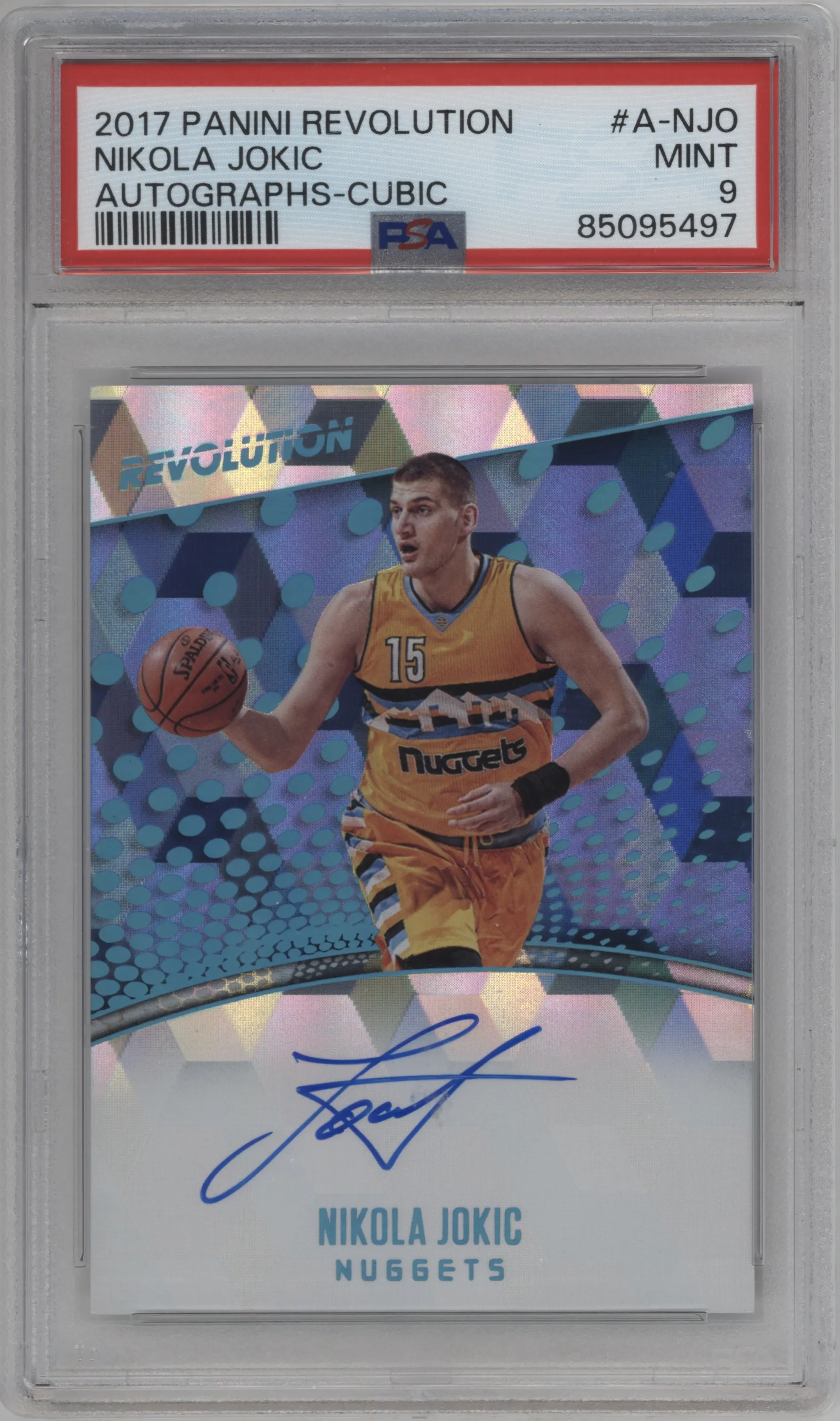 2017 Panini Revolution Auto Nikola Jokic Cubic PSA 9