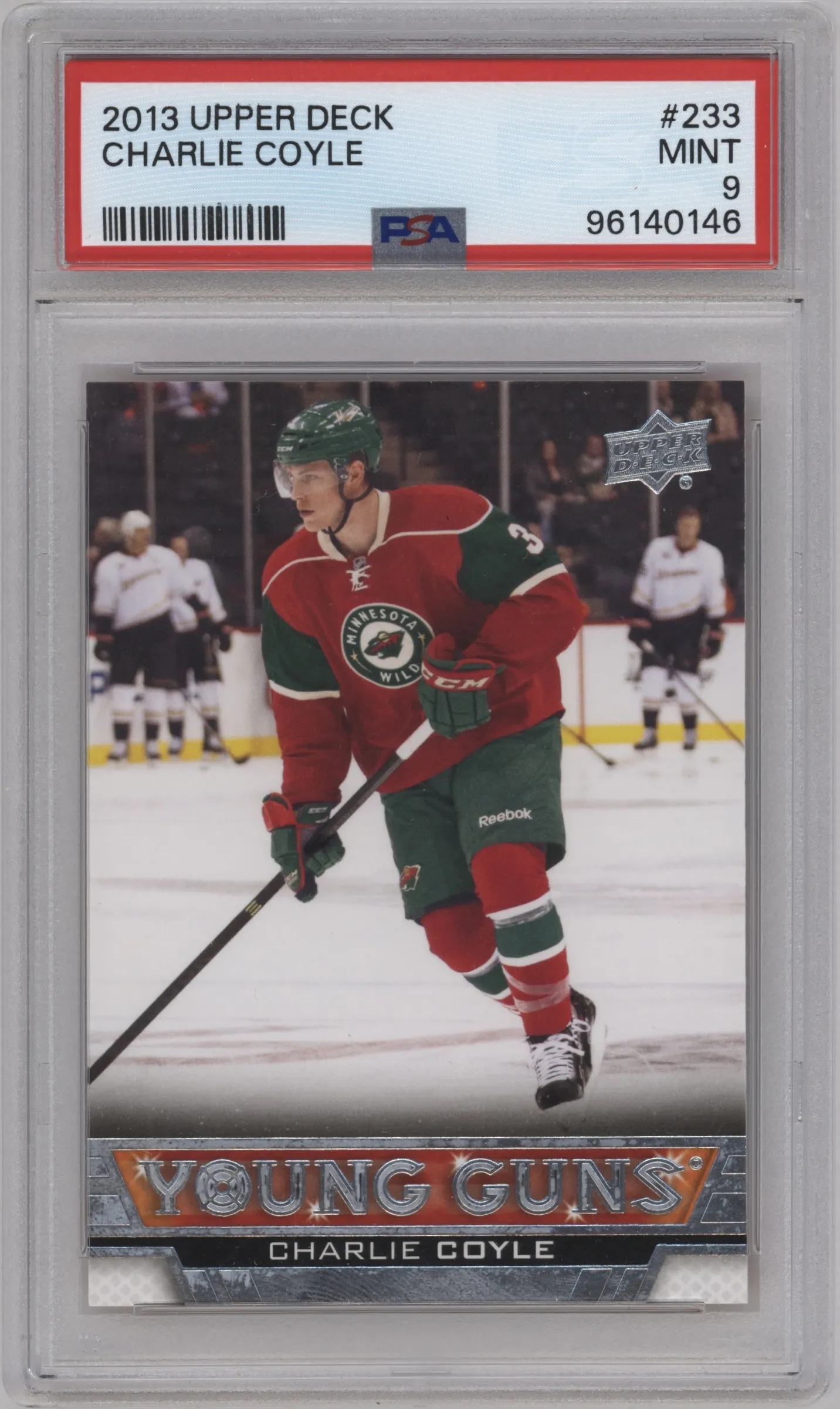 2013 Upper Deck Young Guns Charlie Coyle #233 PSA 9