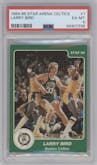 Larry Bird from the 1984-85 Star Arena Boston Celtics set graded by PSA and given an overall grade of 6.