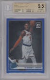 RJ Barrett from the 2019-20 Panini Donruss Optic set featuring a Blue parallel graded by Beckett and given an overall grade of 9.5.