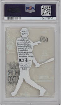 Barry Bonds from the 1997 Fleer Ultra set graded by PSA and given an overall grade of 10.