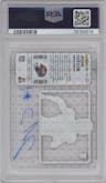 Jahan Dotson from the 2022 Panini Contenders set featuring a Clear parallel graded by PSA and given an overall grade of 9.