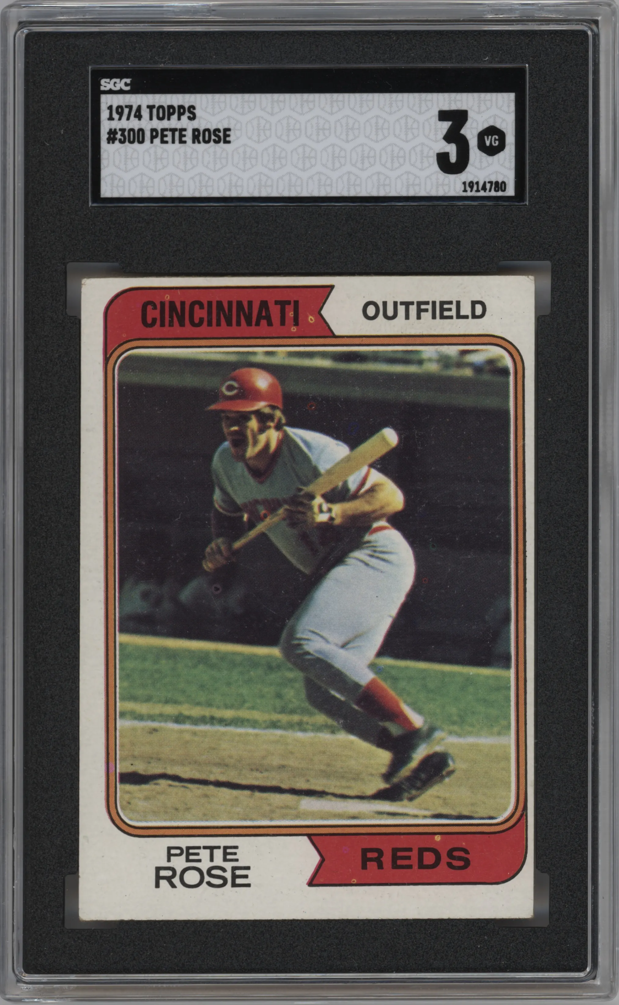 1974 Topps Pete Rose SGC VERY GOOD 3 SGC 3