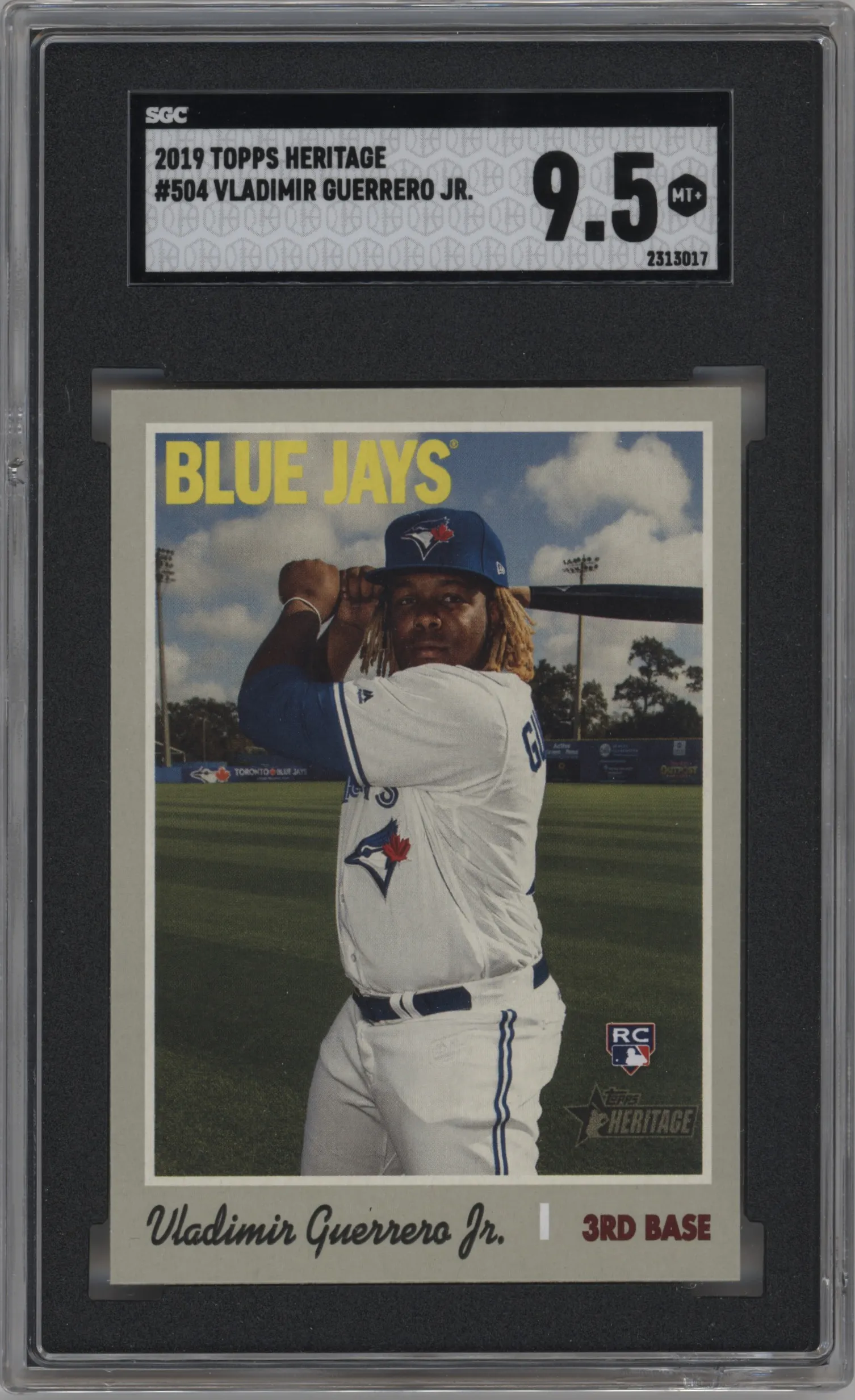 2019 Topps Heritage HN Vladimir Guerrero Jr. SGC 9.5