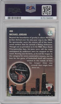 Michael Jordan from the 1993-94 Upper Deck  set graded by PSA and given an overall grade of 10.