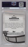 Gunnar Henderson from the 2023 Bowman's Best set featuring a Mini Diamond parallel graded by PSA and given an overall grade of 10.