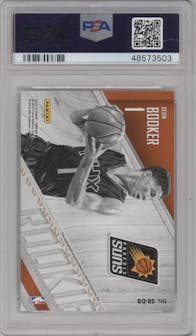 Devin Booker from the 2015-16 Panini Threads set graded by PSA and given an overall grade of 10.
