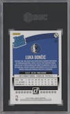 Luka Doncic from the 2018-19 Panini Donruss  set graded by SGC and given an overall grade of 10.