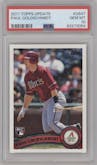 Paul Goldschmidt from the 2011 Topps Update set graded by PSA and given an overall grade of 10.